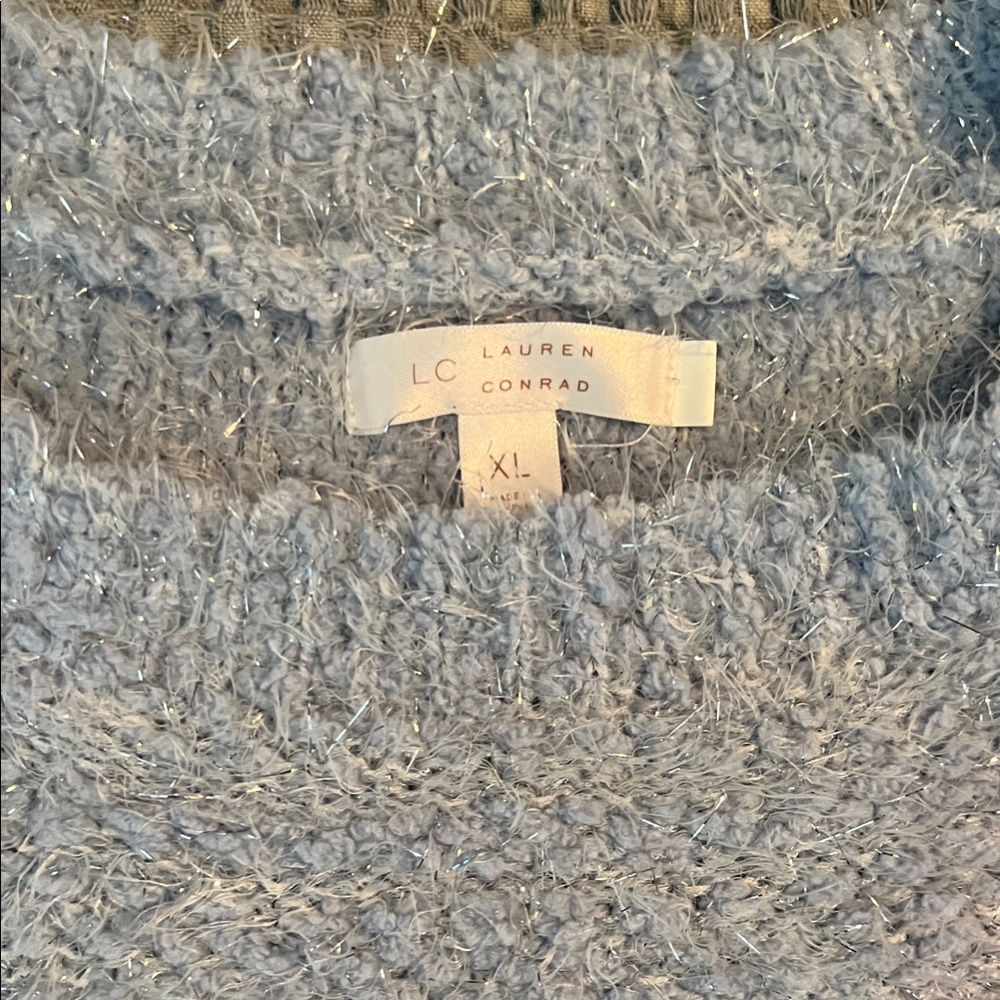 LC Lauren Conrad Women's Silver-Gray Sweater
